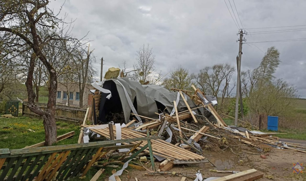 Из-за непогоды в Беларуси пострадали 16 населенных пунктов