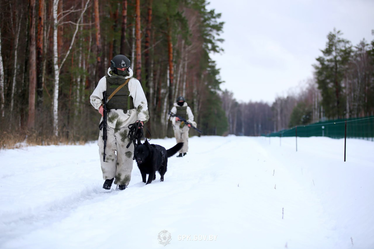 Белорусские пограничники проходят двухнедельные учения