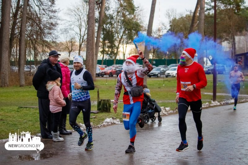 "Лучшее время для спорта": пробег трезвости прошел в Гродно 1 января