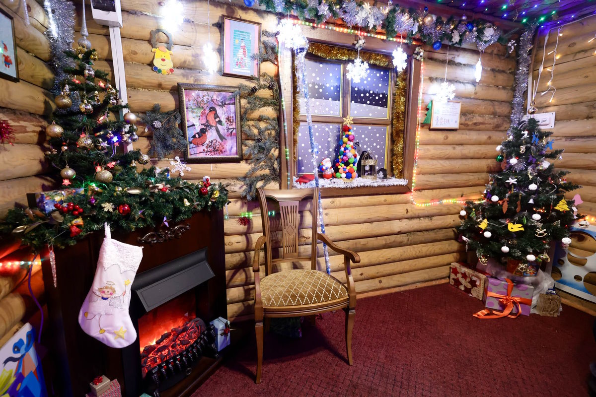 Первые гости посетили домик Дедушки Мороза в парке Горького