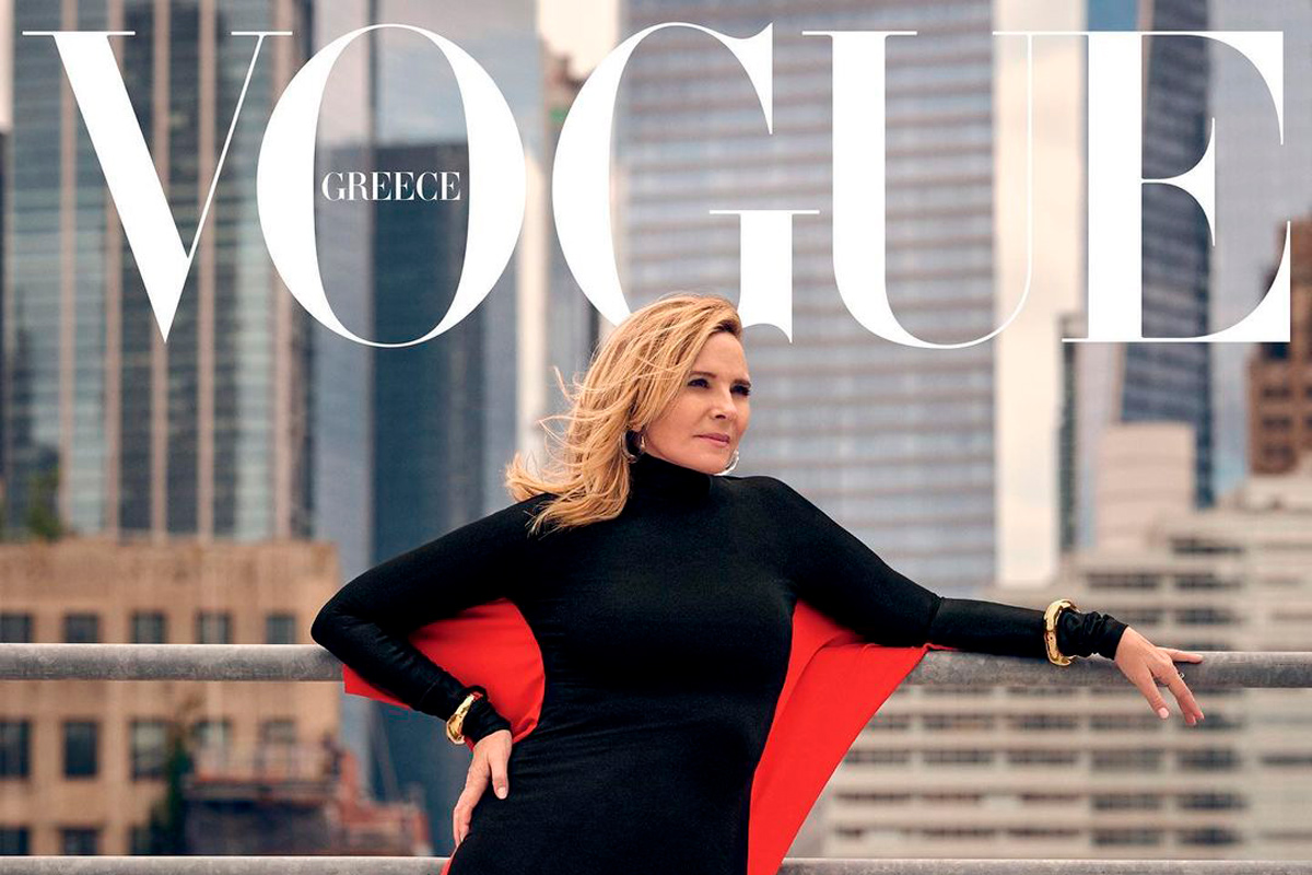 Звезда "Секса в большом городе" Ким Кэтролл появилась на обложке Vogue