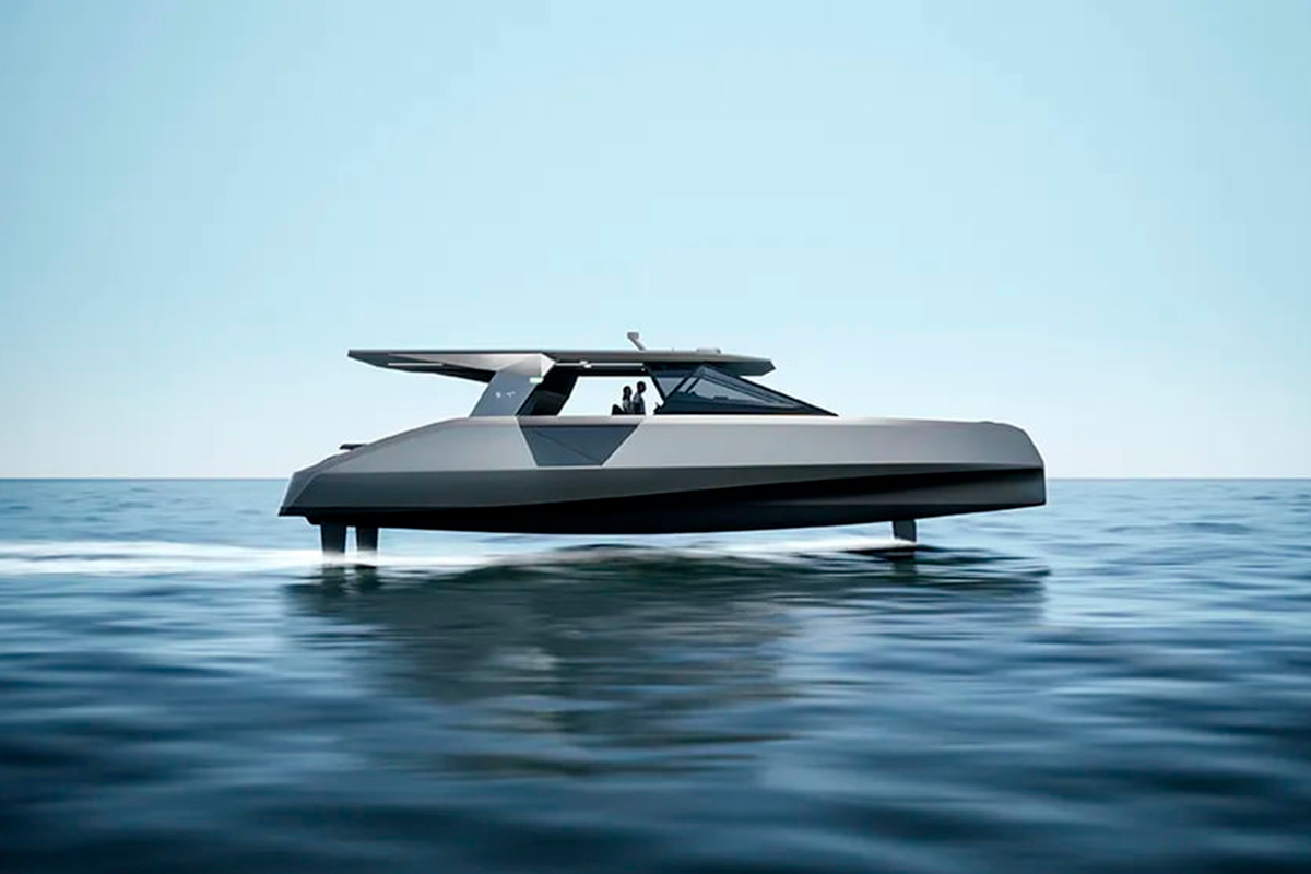 BMW и Tyde представили самую большую яхту на подводных крыльях