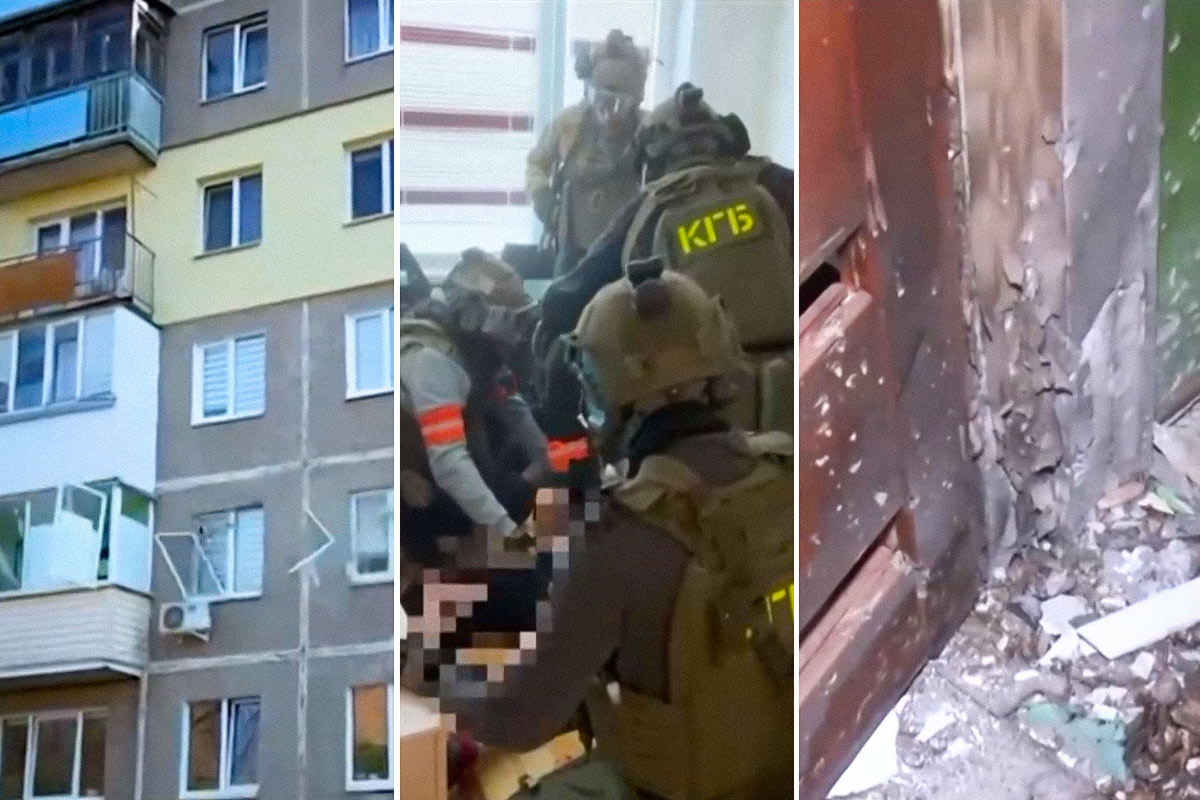 Опубликовано видео спецоперации по ликвидации террориста в Гродно