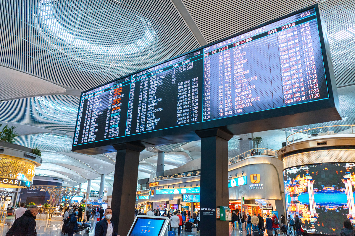 Аэропорт Стамбула стал лидером по количеству авиарейсов в Европе