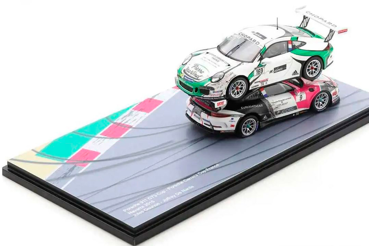 Легендарную аварию Porsche на гоночном треке увековечили в масштабе 1:43
