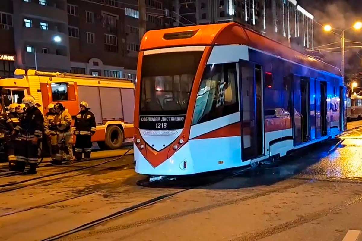 Белорусский транспорт продолжает гореть – на этот раз трамвай в Самаре