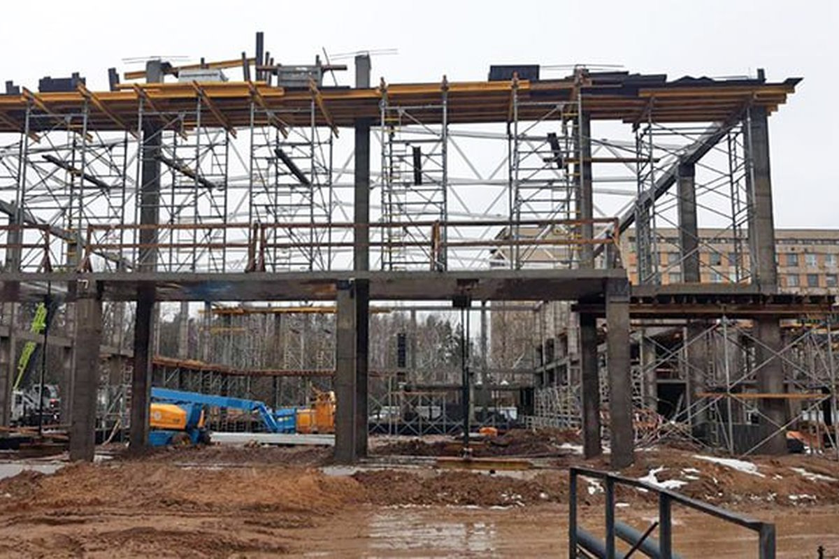 "Минскстрой" показал, как строится спорткомплекс Белгосуниверситета