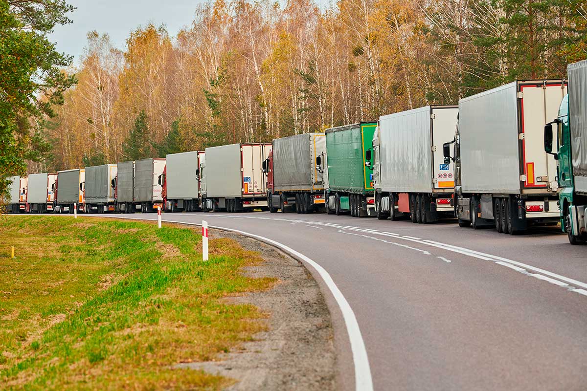 В Литве рассказали, почему грузовики из Беларуси долго стоят на границе